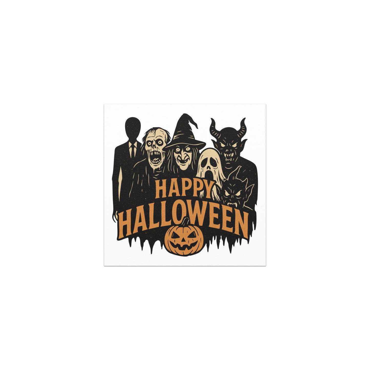 Spooky Monsters Halloween Car magnet