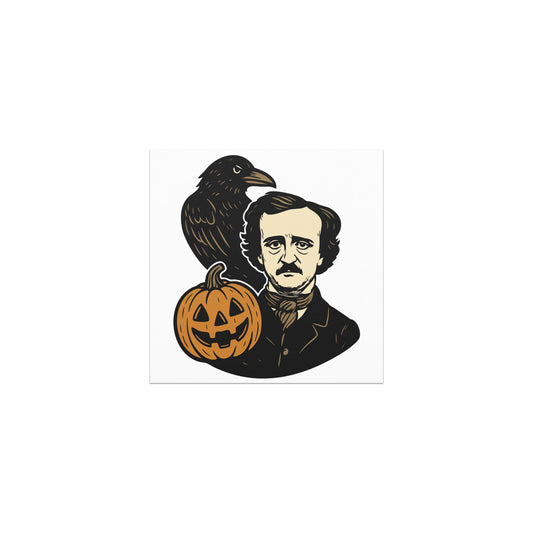 Poe's Raven Halloween Car magnet