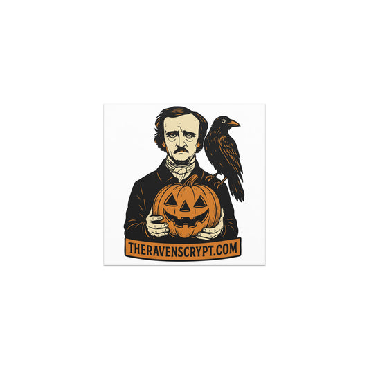 Poe Raven Pumpkin Car magnet