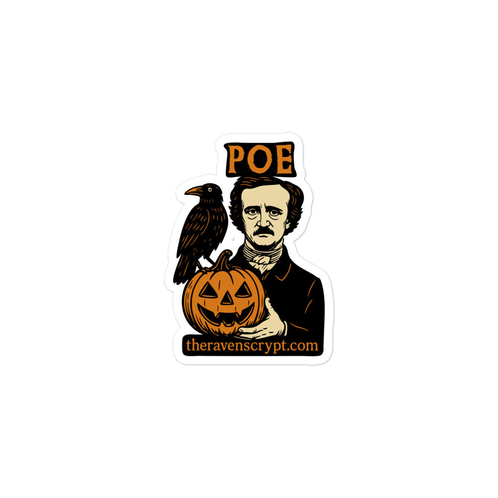 Poe and Raven Halloween Sticker