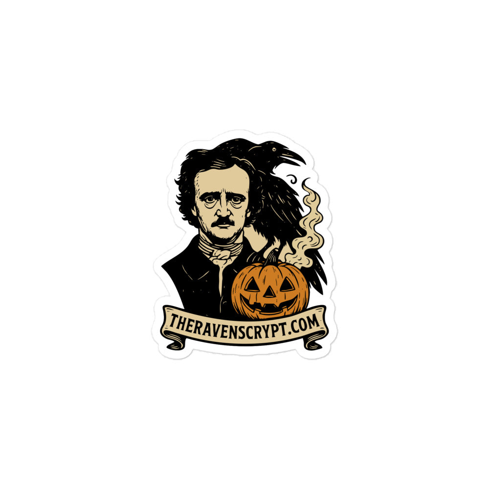The Raven Halloween Vinyl Sticker