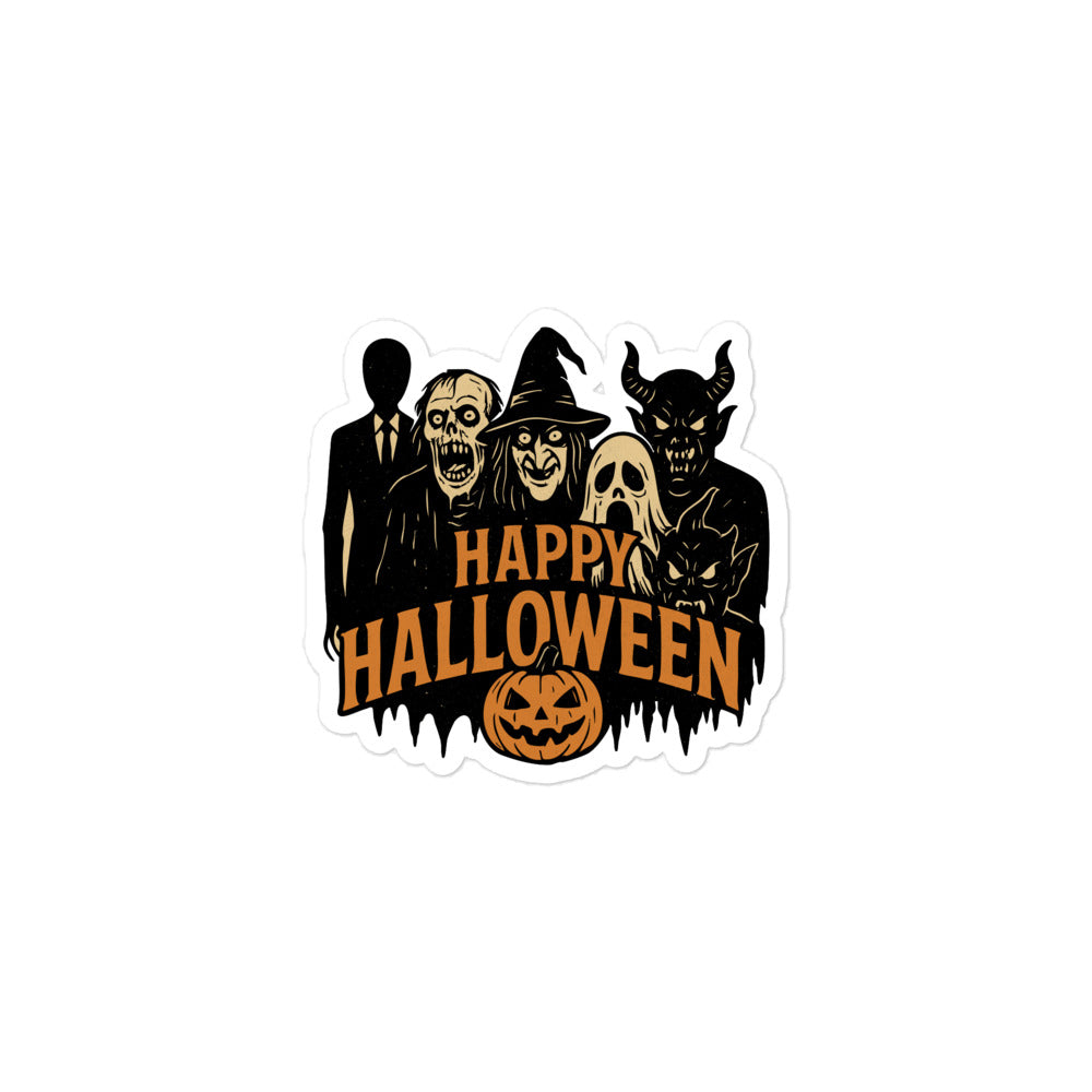 Spooky Monsters Halloween Sticker