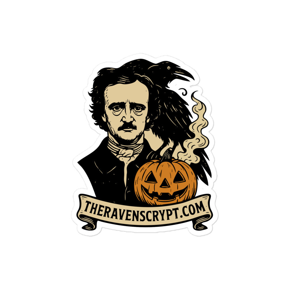 The Raven Halloween Vinyl Sticker