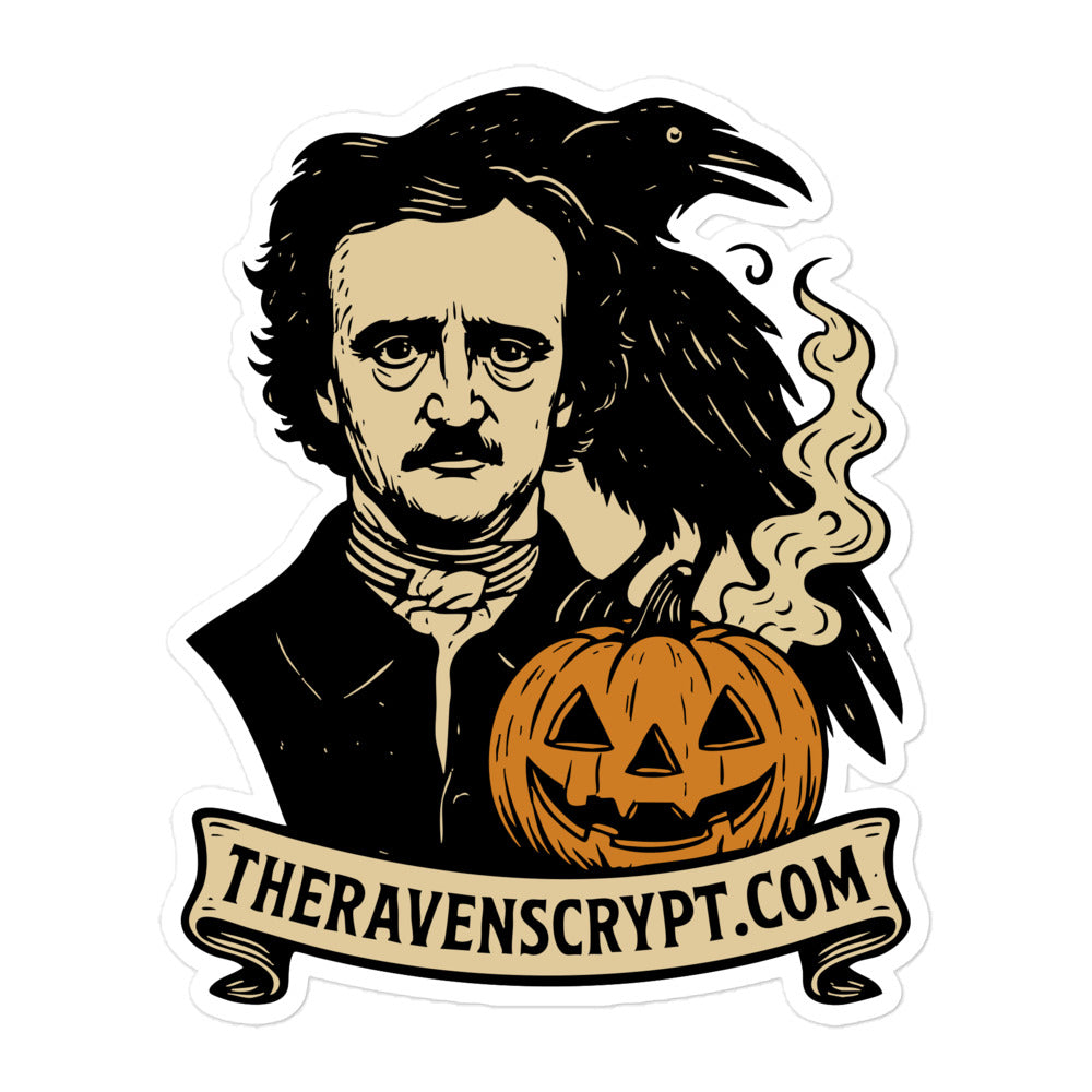 The Raven Halloween Vinyl Sticker