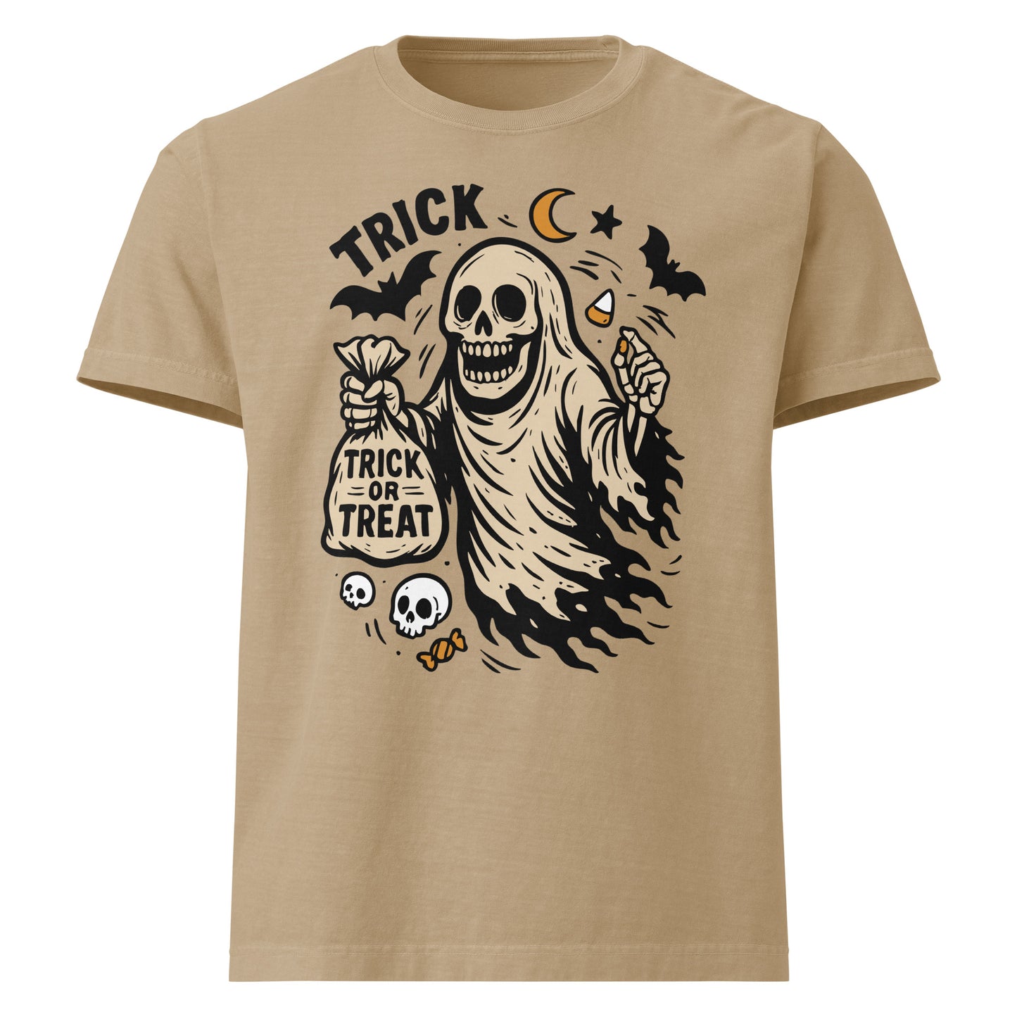 Khaki Ghost Unisex Oversized T-Shirt
