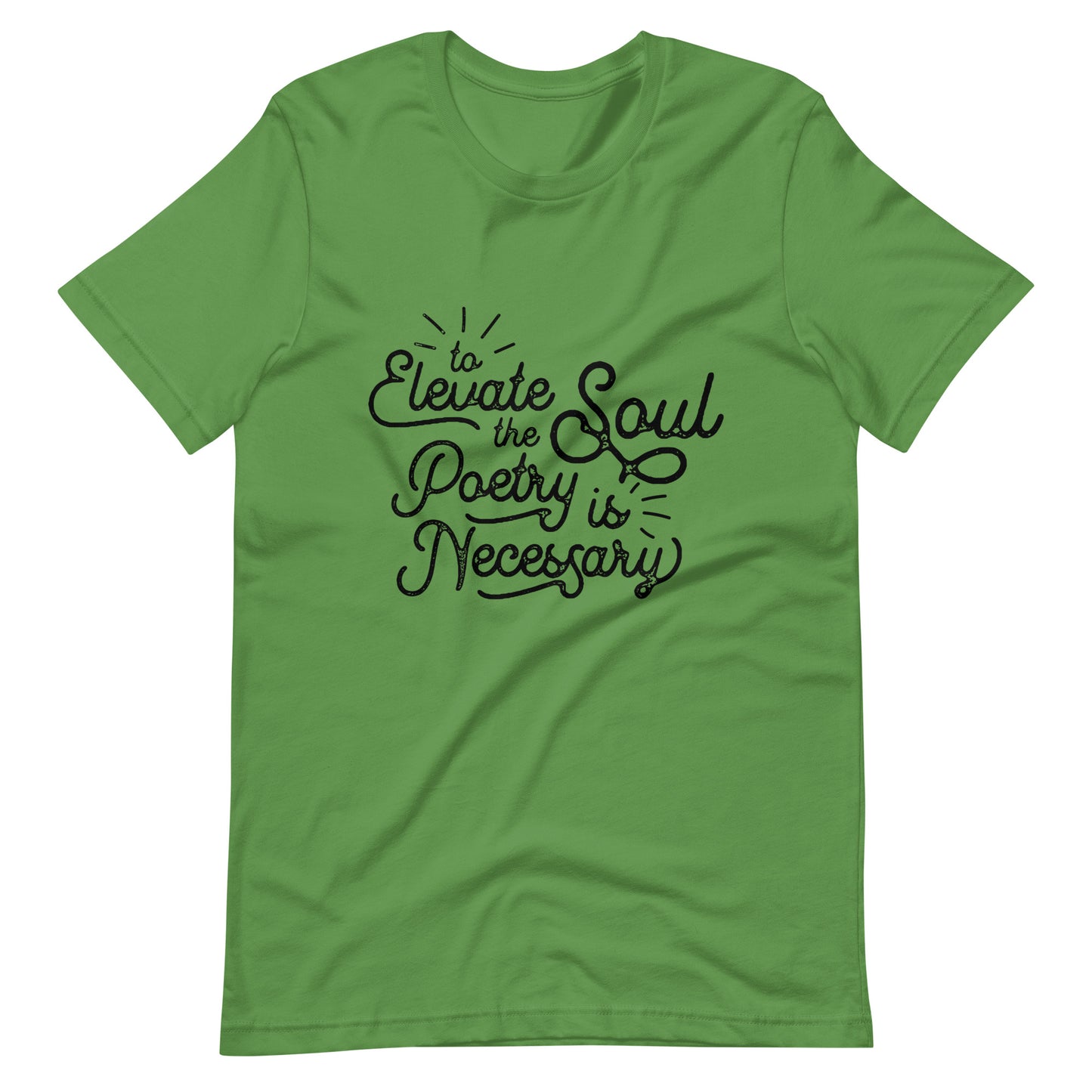 To Elevate the Soul Edgar Allan Poe Quote - Men's t-shirt - Leaf Front