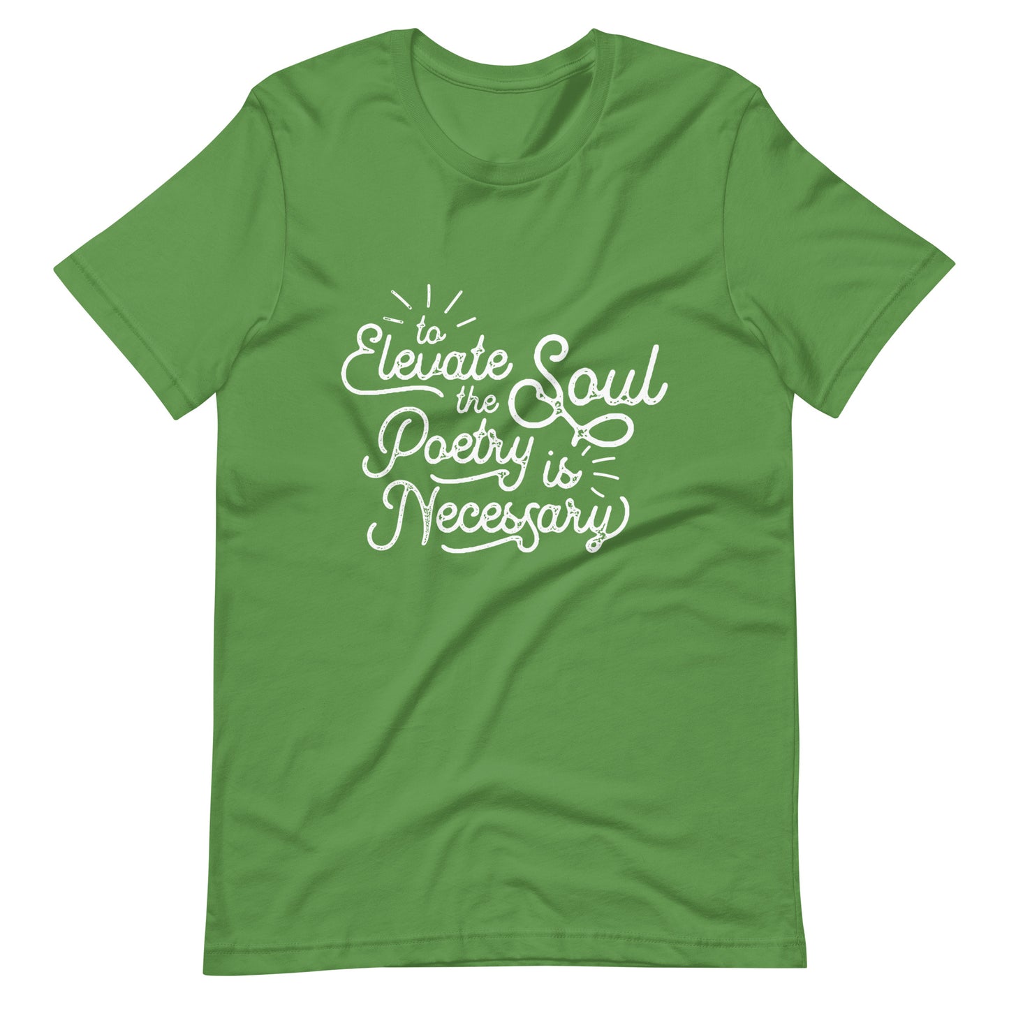 To Elevate the Soul Edgar Allan Poe Quote - Men's t-shirt - Leaf Front