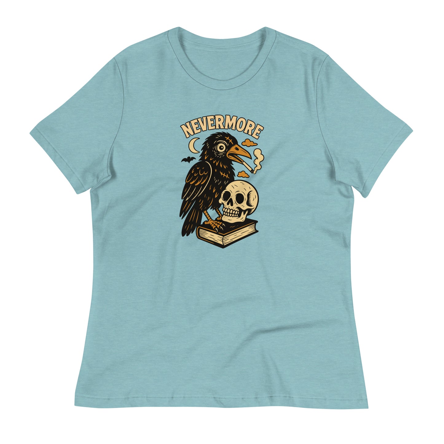 Blue Raven and Skull Nevermore Women's T-Shirt