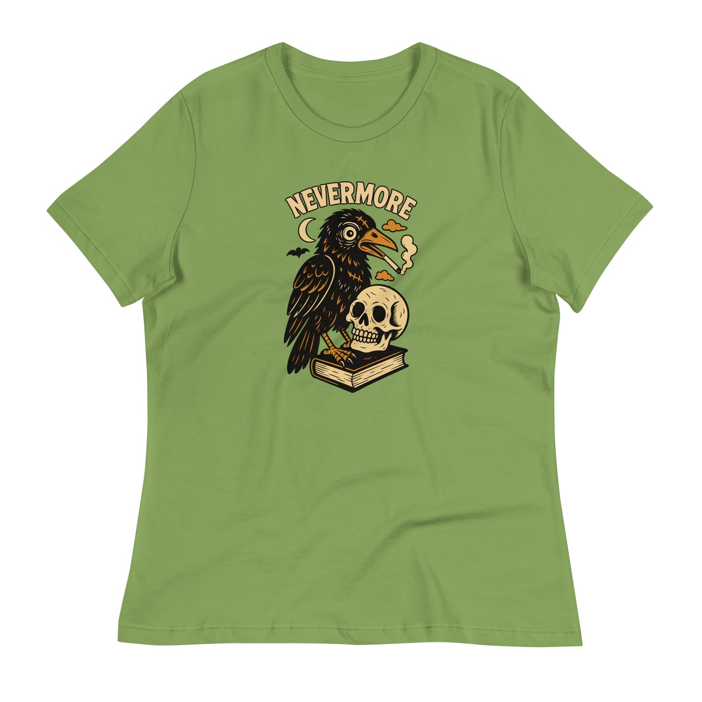 Leaf Raven and Skull Nevermore Women's T-Shirt