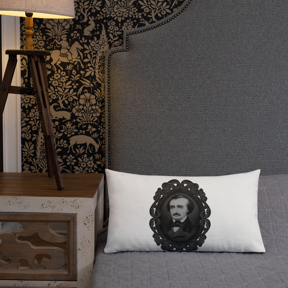 Edgar Allan Poe Portrait Premium Pillow