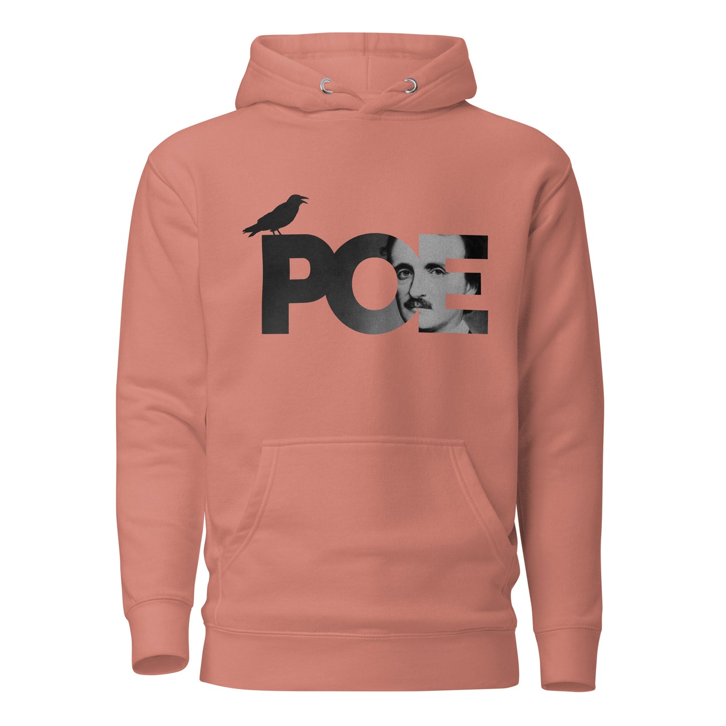 Women's Edgar Allan Poe Unisex Premium Hoodie - Dusty Rose Front