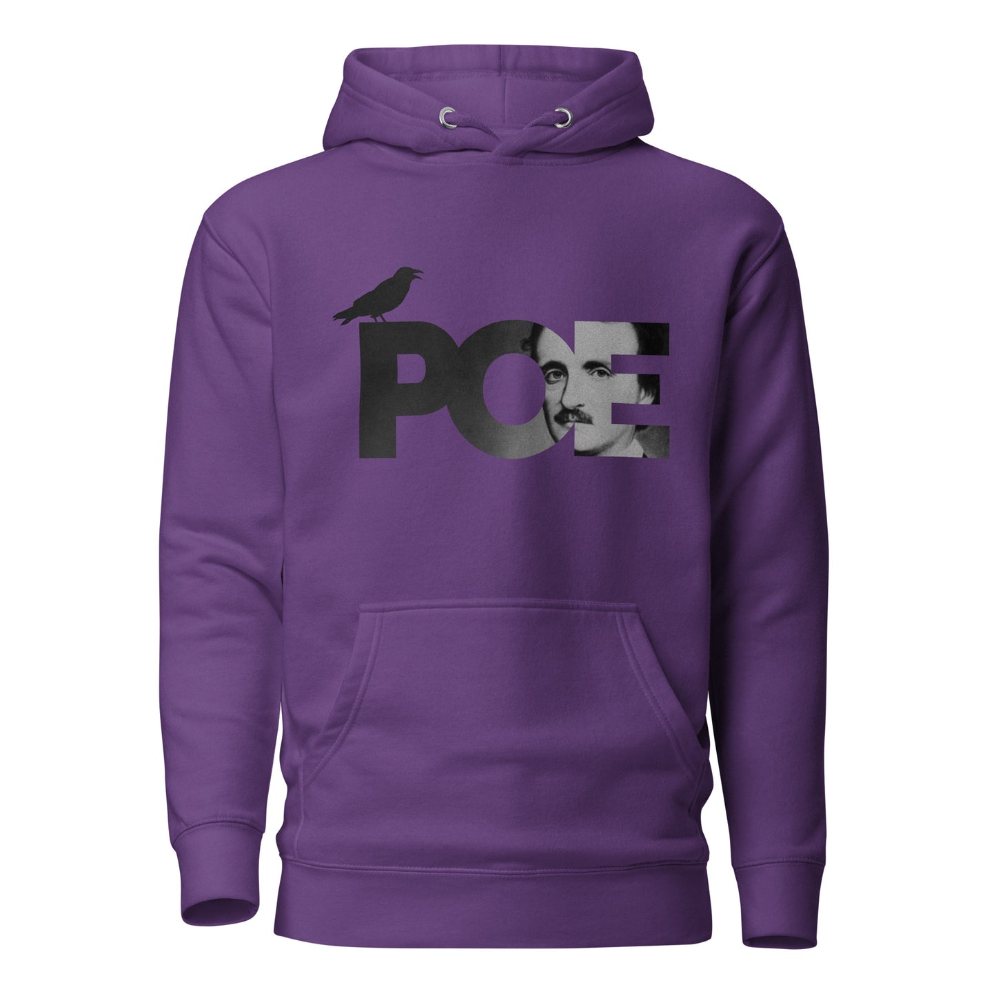 Women's Edgar Allan Poe Unisex Premium Hoodie - Purple Front