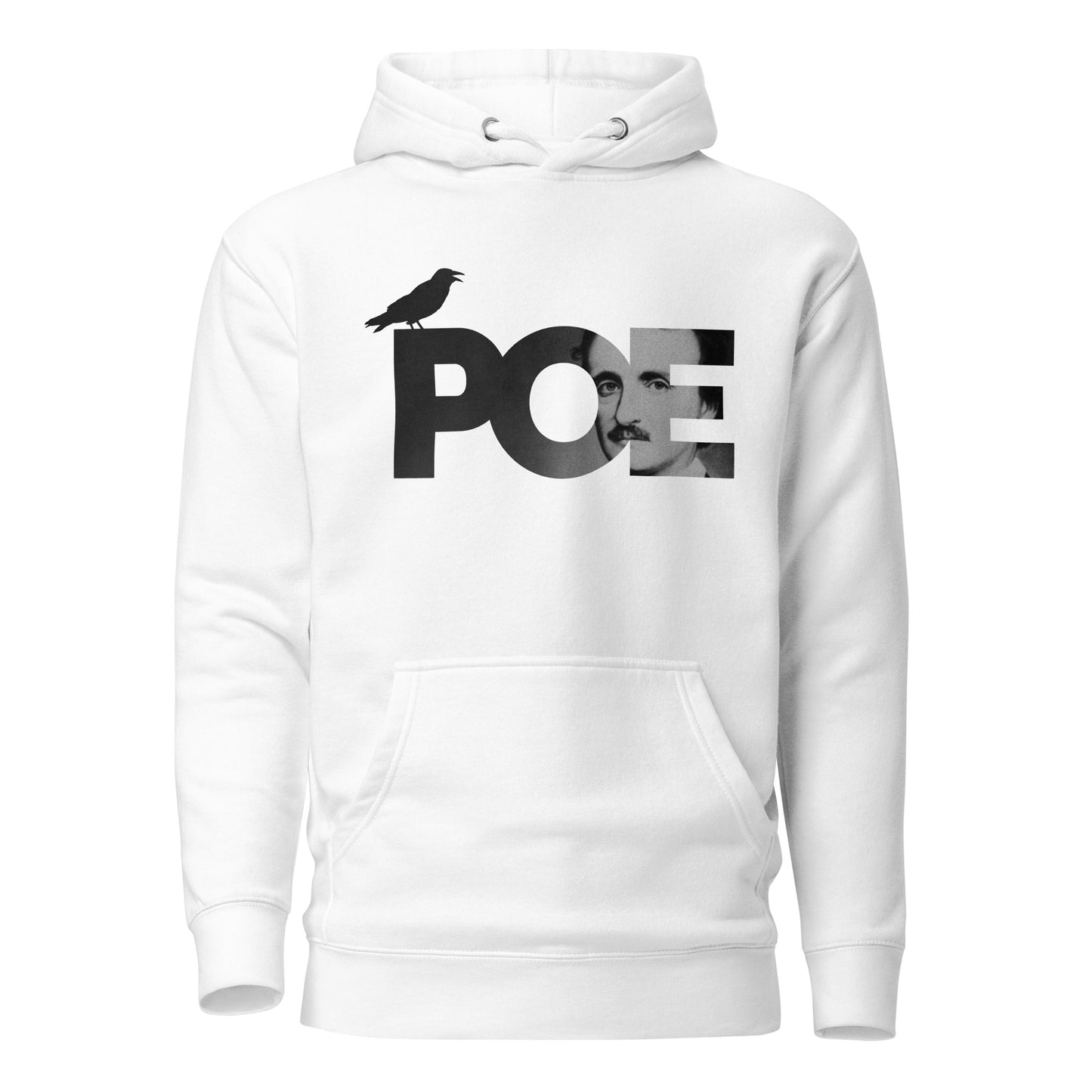 Men's Edgar Allan Poe Hoodie - White Front