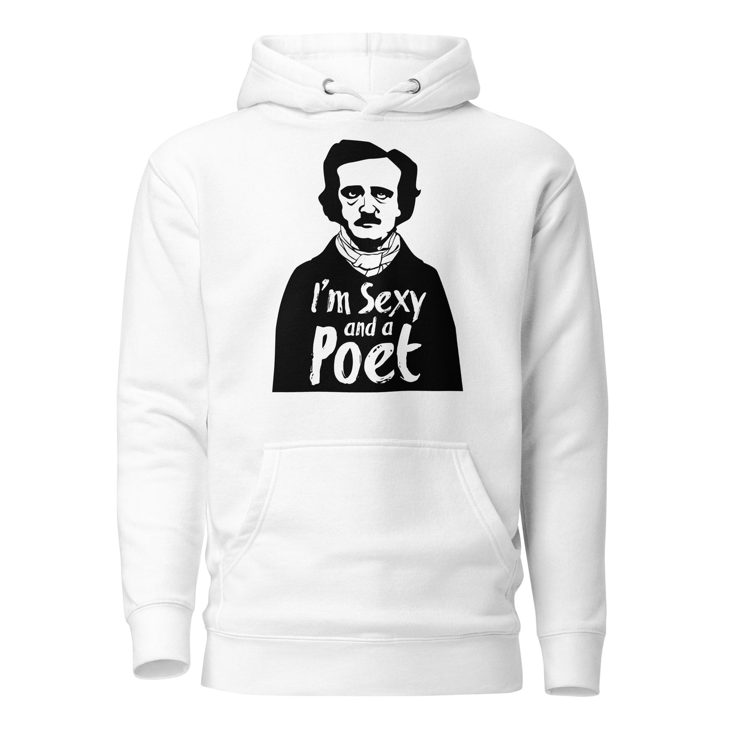 Women's Edgar Allan Poe Unisex Premium Hoodie - White Front