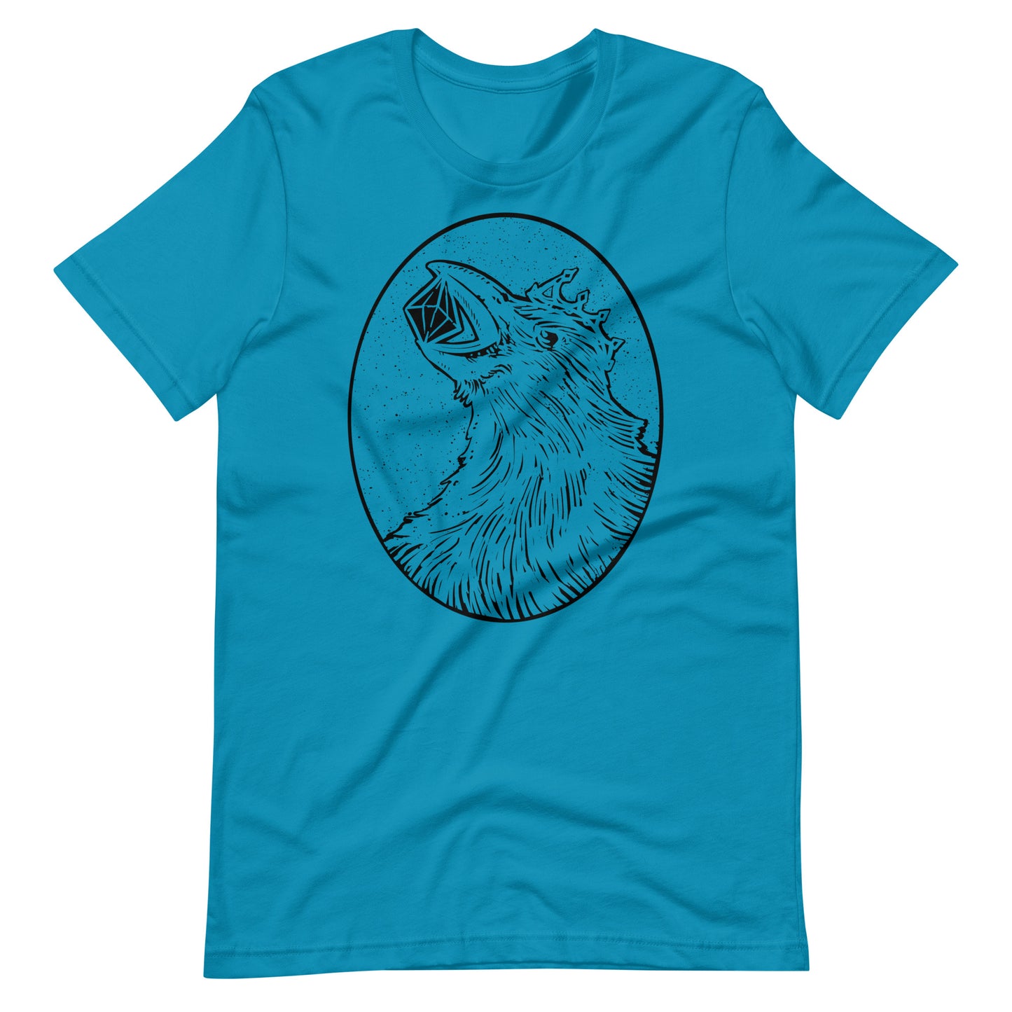 Crow Diamond Black - Men's t-shirt - Aqua Front
