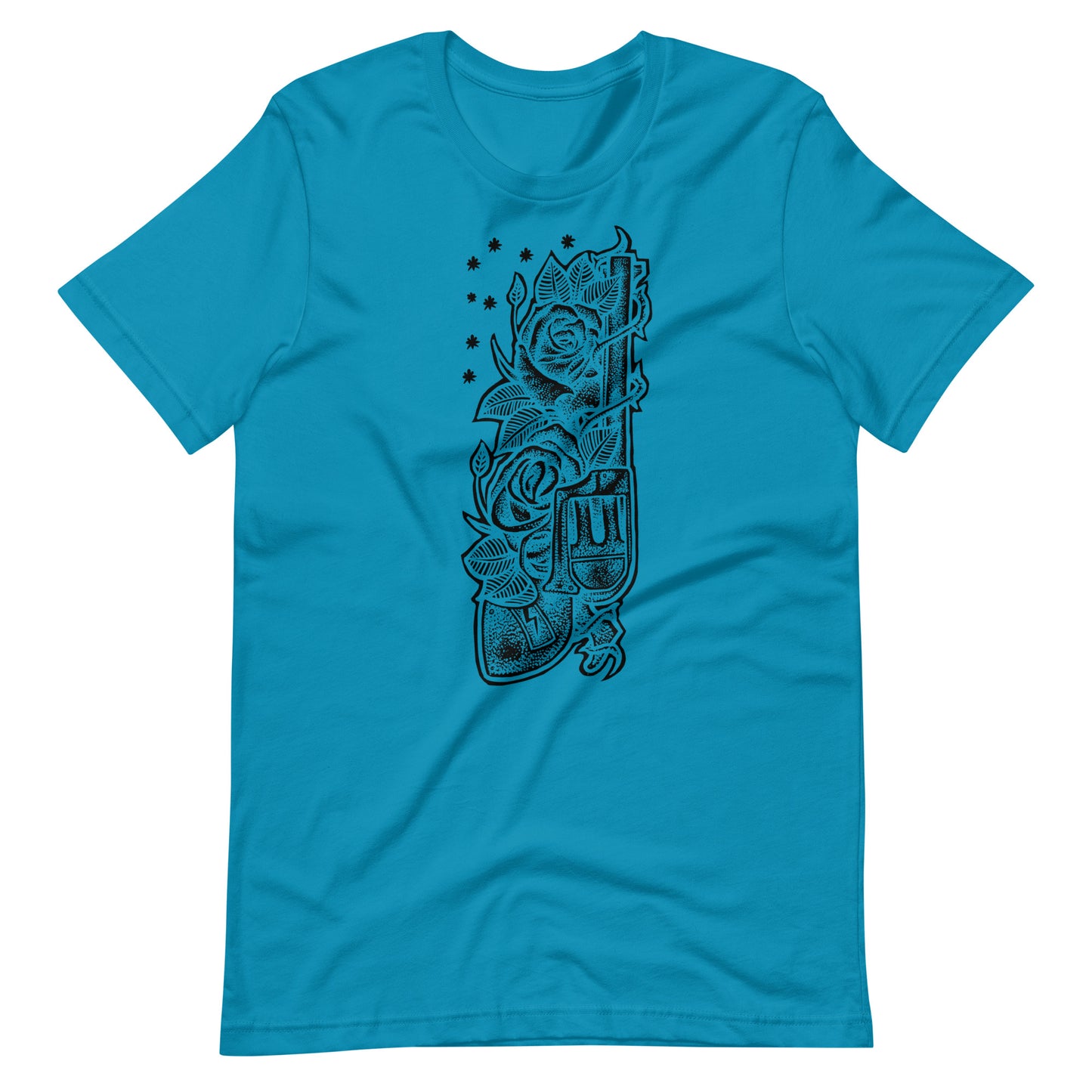 Gun Black - Men's t-shirt - Aqua Front