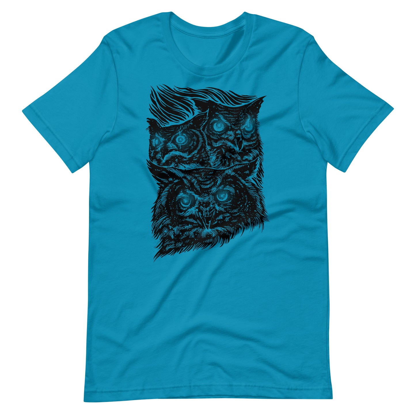 Night Eyes Black - Men's t-shirt - Aqua Front