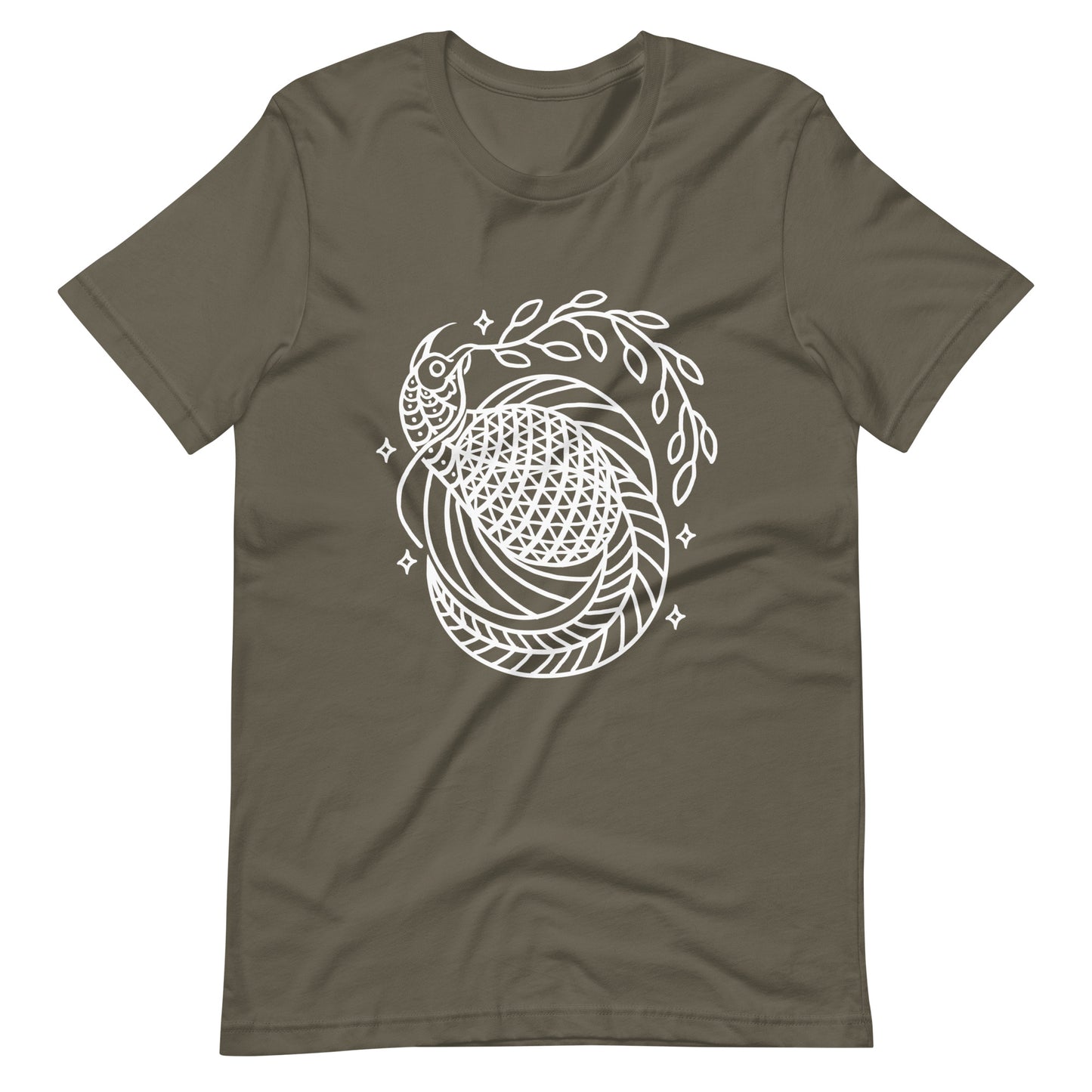 Bird of Peace - Men's t-shirt - Army Front