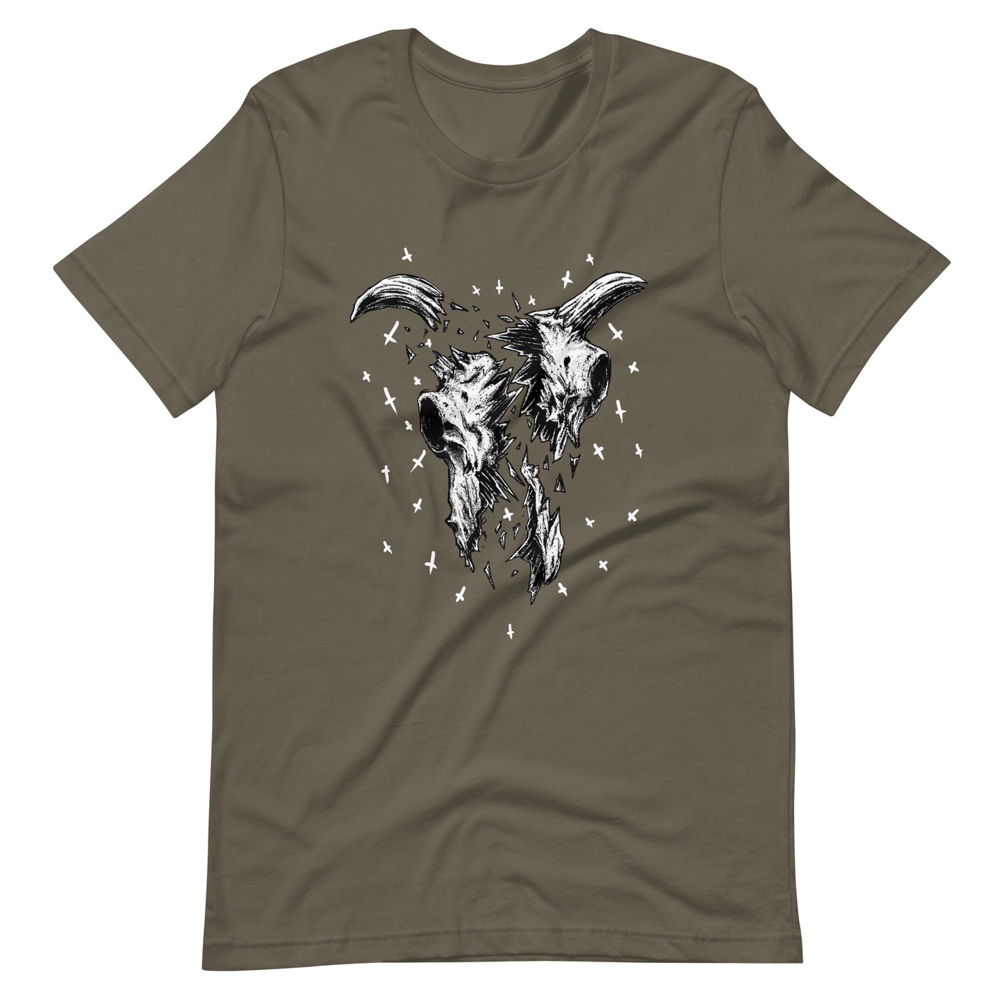 Crushed - Men's t-shirt - Army Front