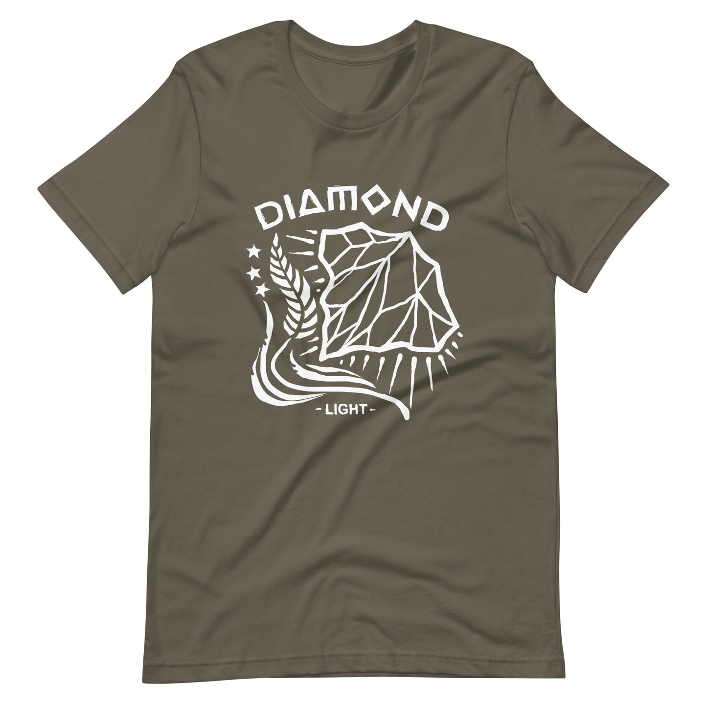 Diamond Light - Men's t-shirt - Army Front
