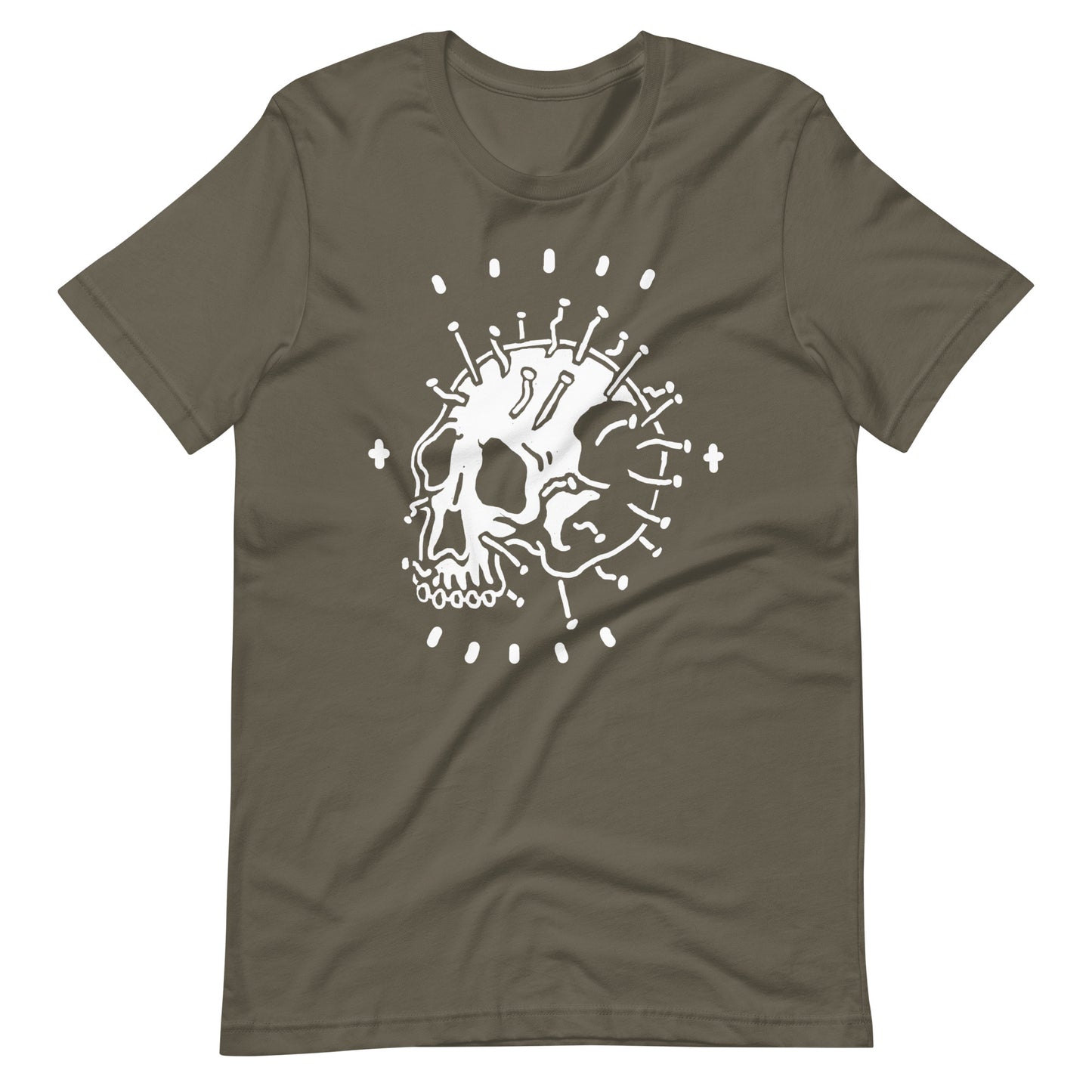 Iron Nails - Men's t-shirt - Army Front