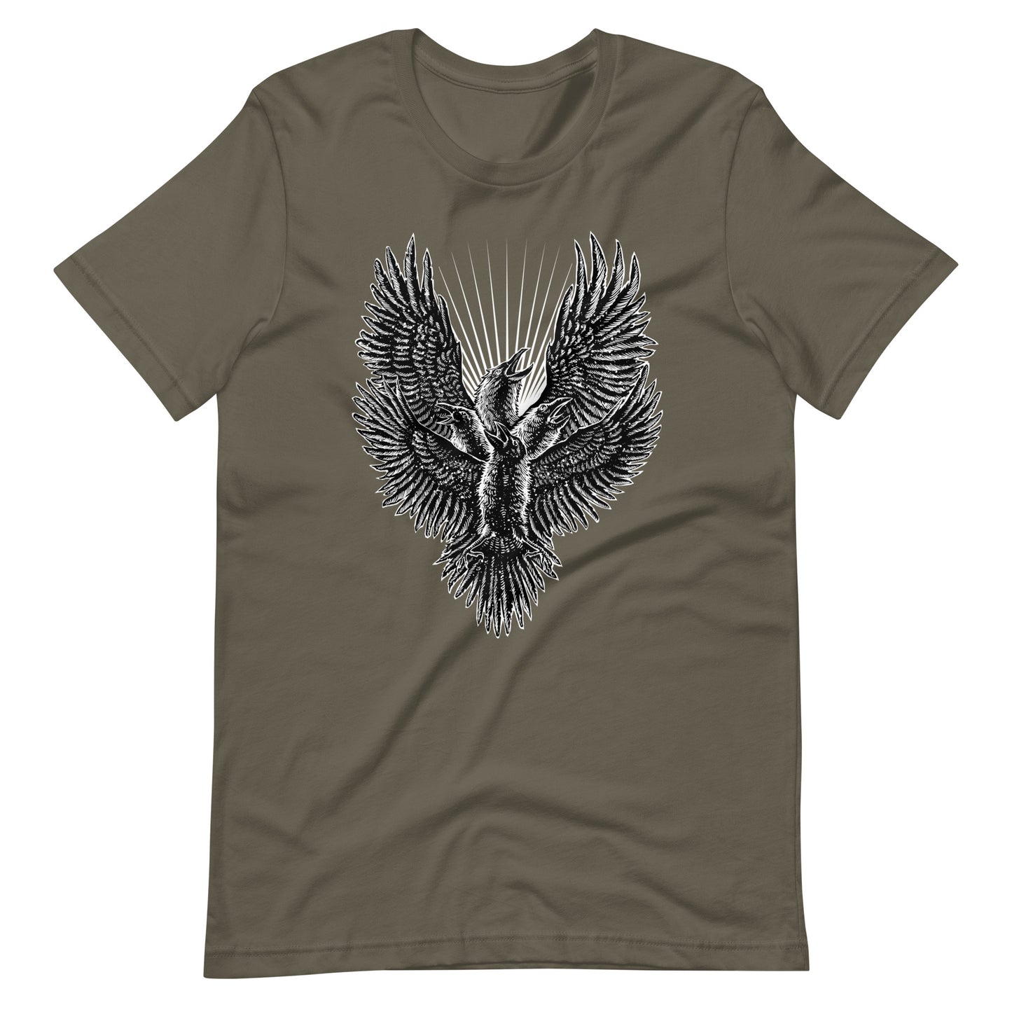 Luminous Crow - Men's t-shirt - Army Front