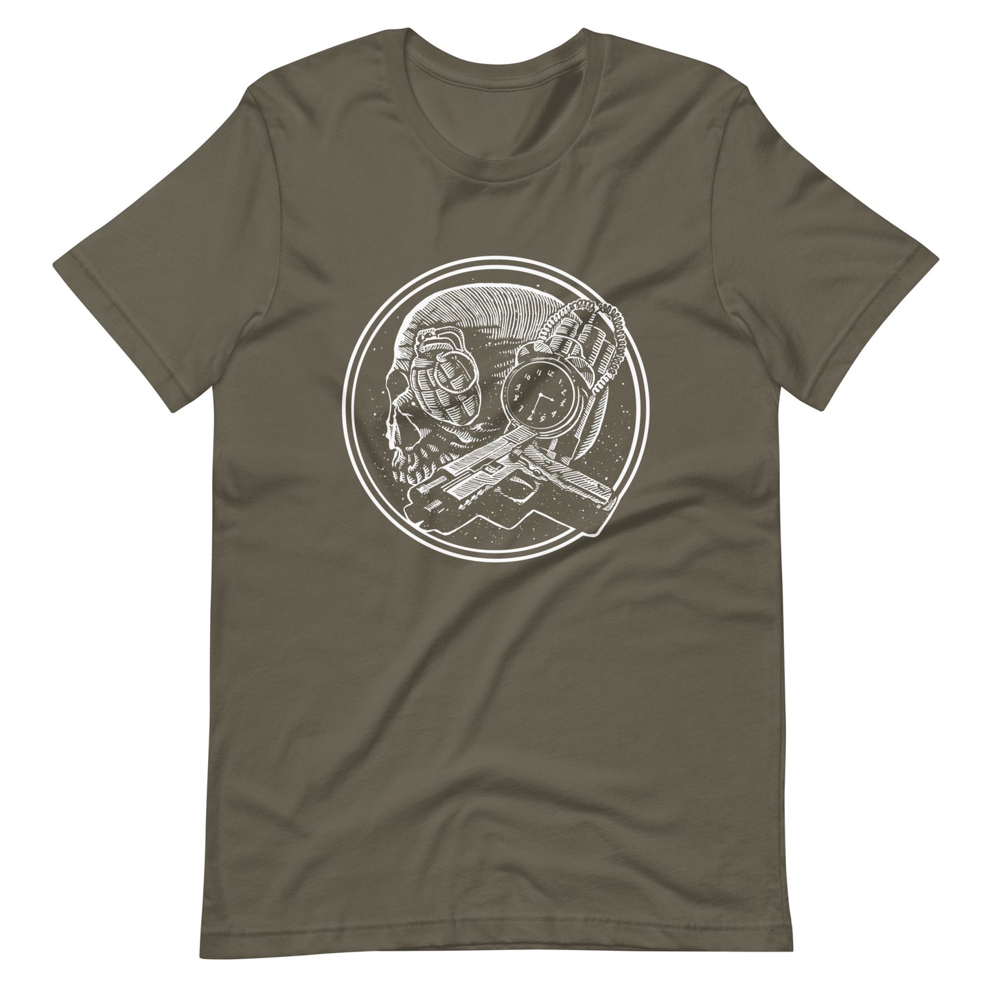 Boom as Hell White - Men's t-shirt - Army Front