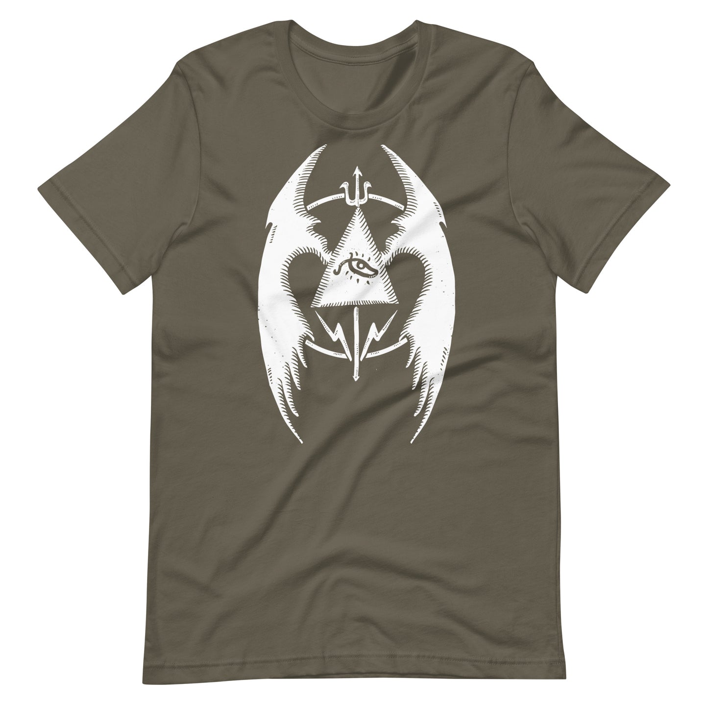 Fly 3 White - Men's t-shirt - Army Front