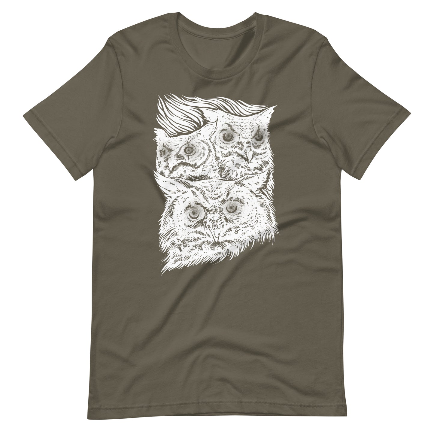 Night Eyes White - Men's t-shirt - Army Front