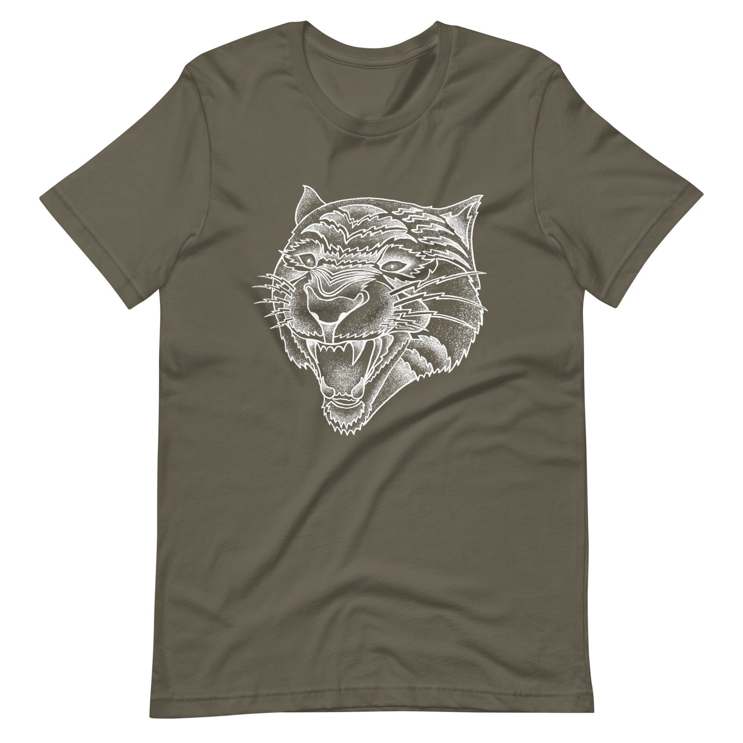Panther White - Men's t-shirt - Army Front