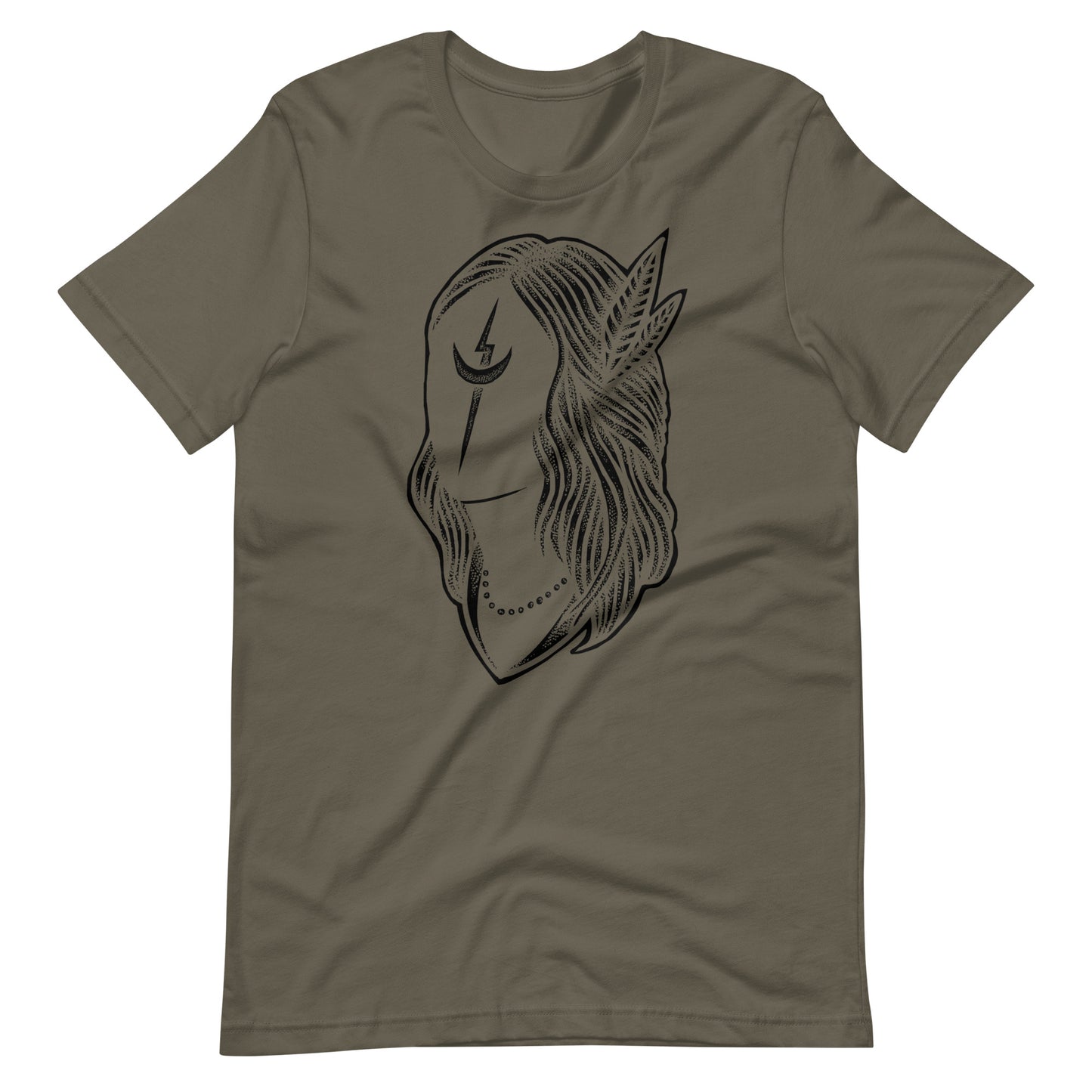 Black Night Black - Men's t-shirt - Army Front