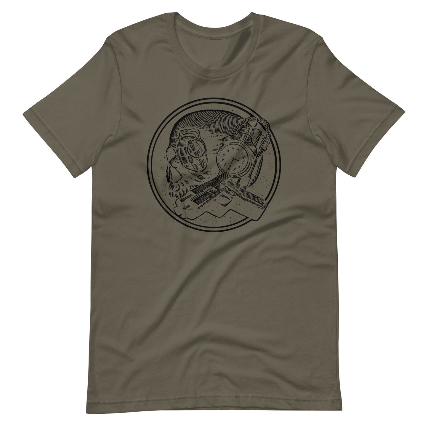 Boom as Hell Black - Men's t-shirt - Army Front