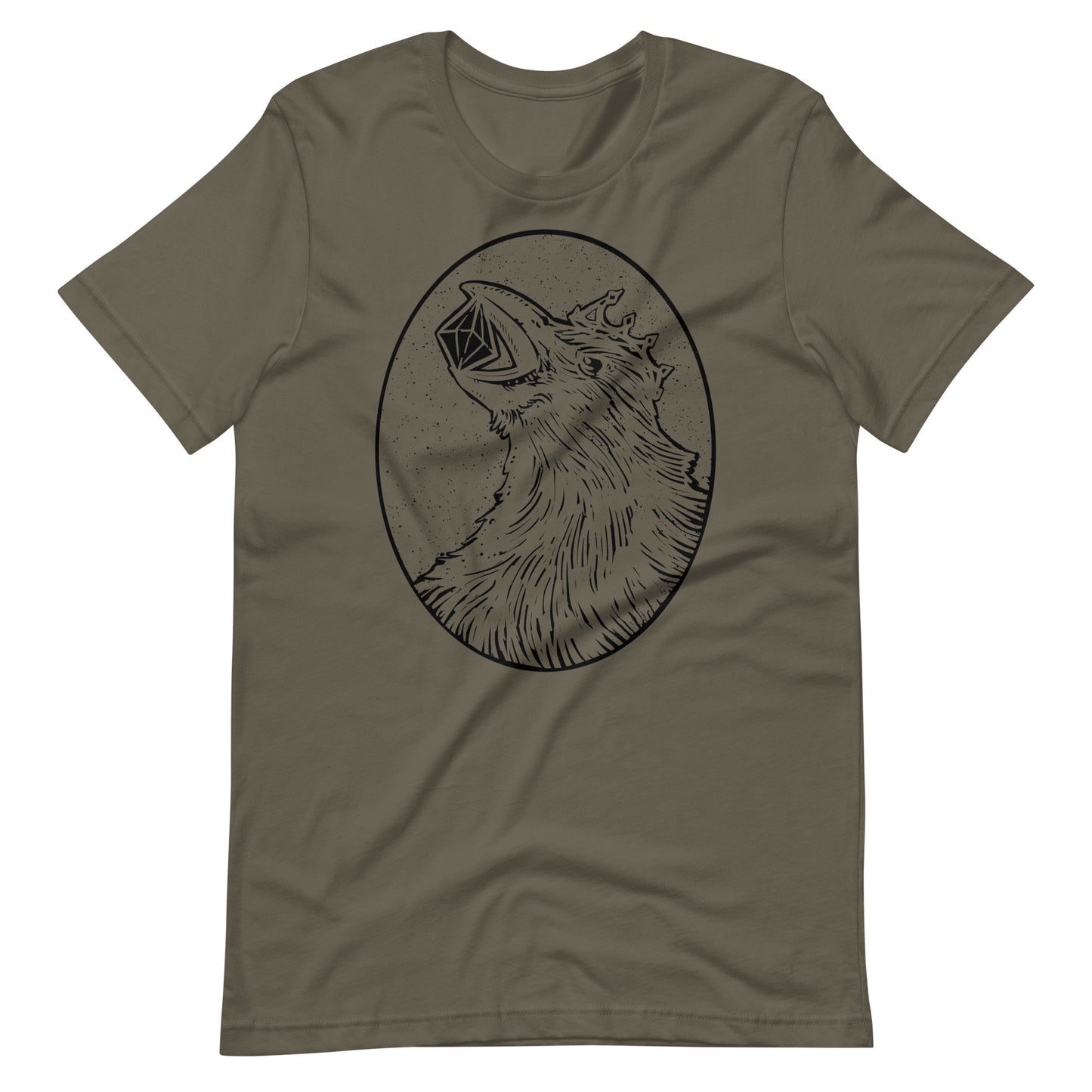 Crow Diamond Black - Men's t-shirt - Army Front