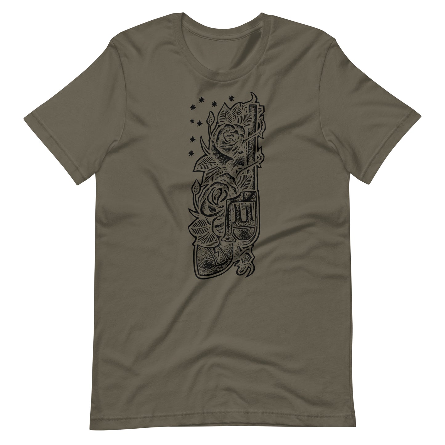 Gun Black - Men's t-shirt - Army Front