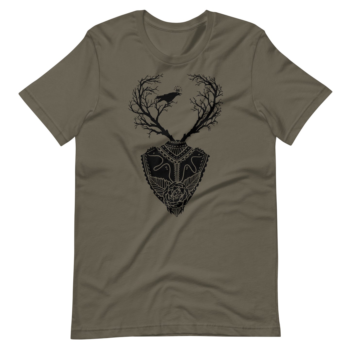 Life Trees Black - Men's t-shirt - Army Front