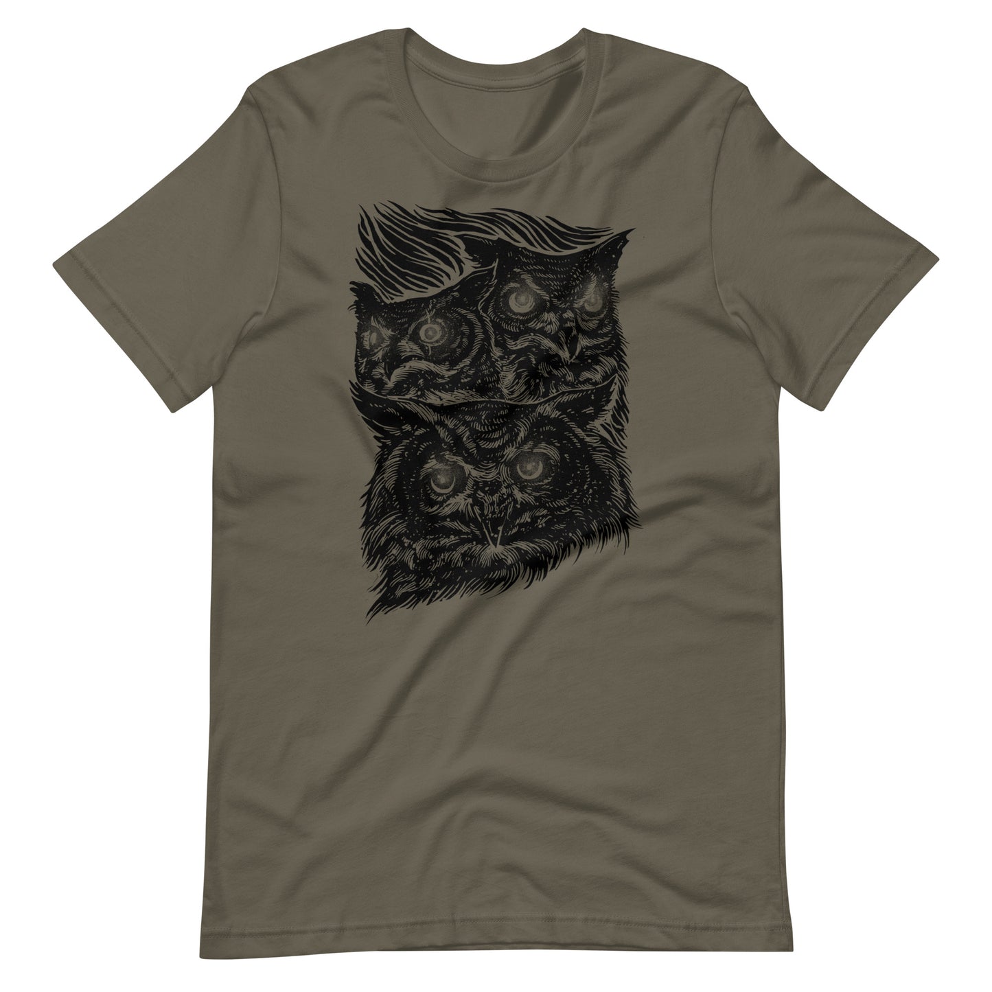 Night Eyes Black - Men's t-shirt - Army Front