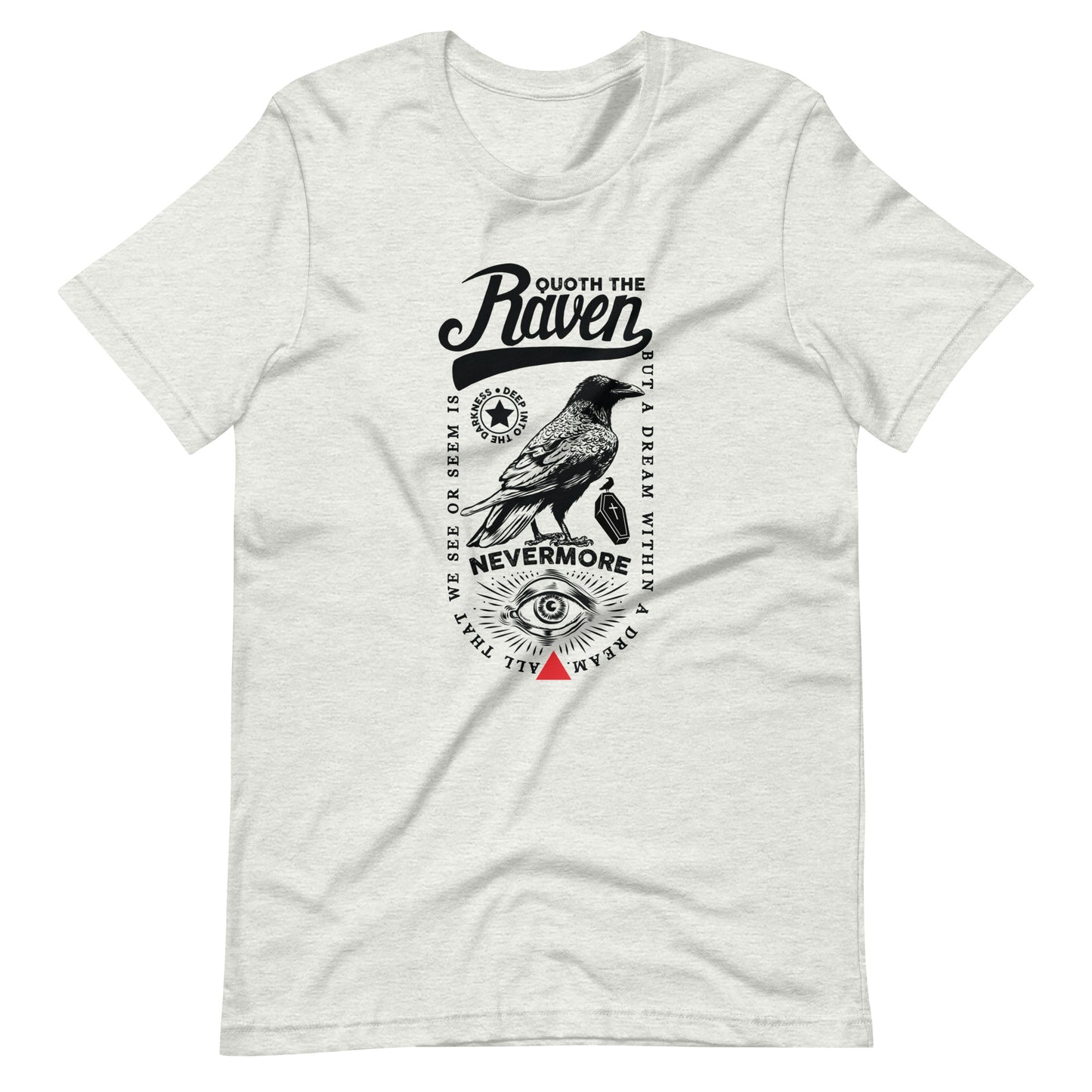 Quoth the Raven Nevermore Loaded - Men's t-shirt - Ash Front