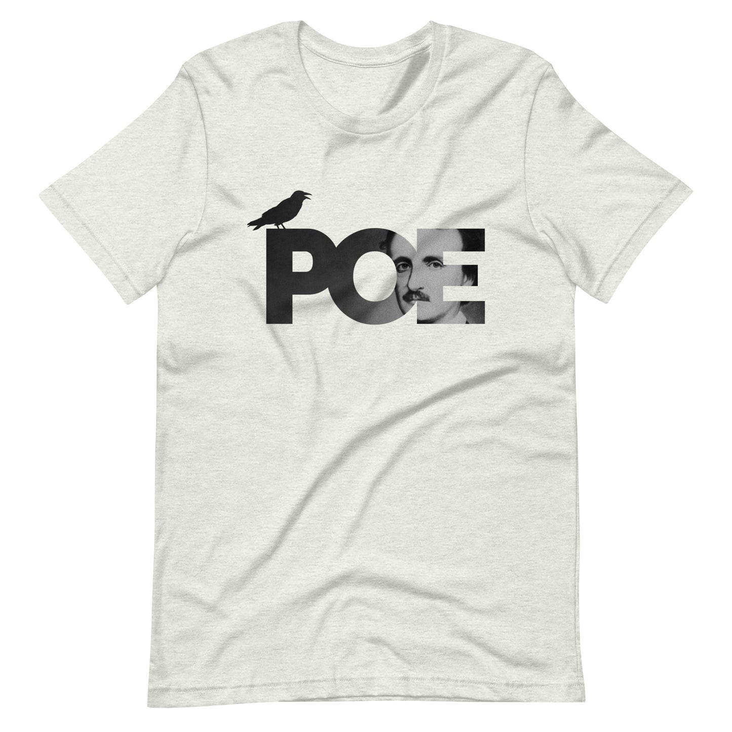 Women's Edgar Allan Poe t-shirt - Ash Front