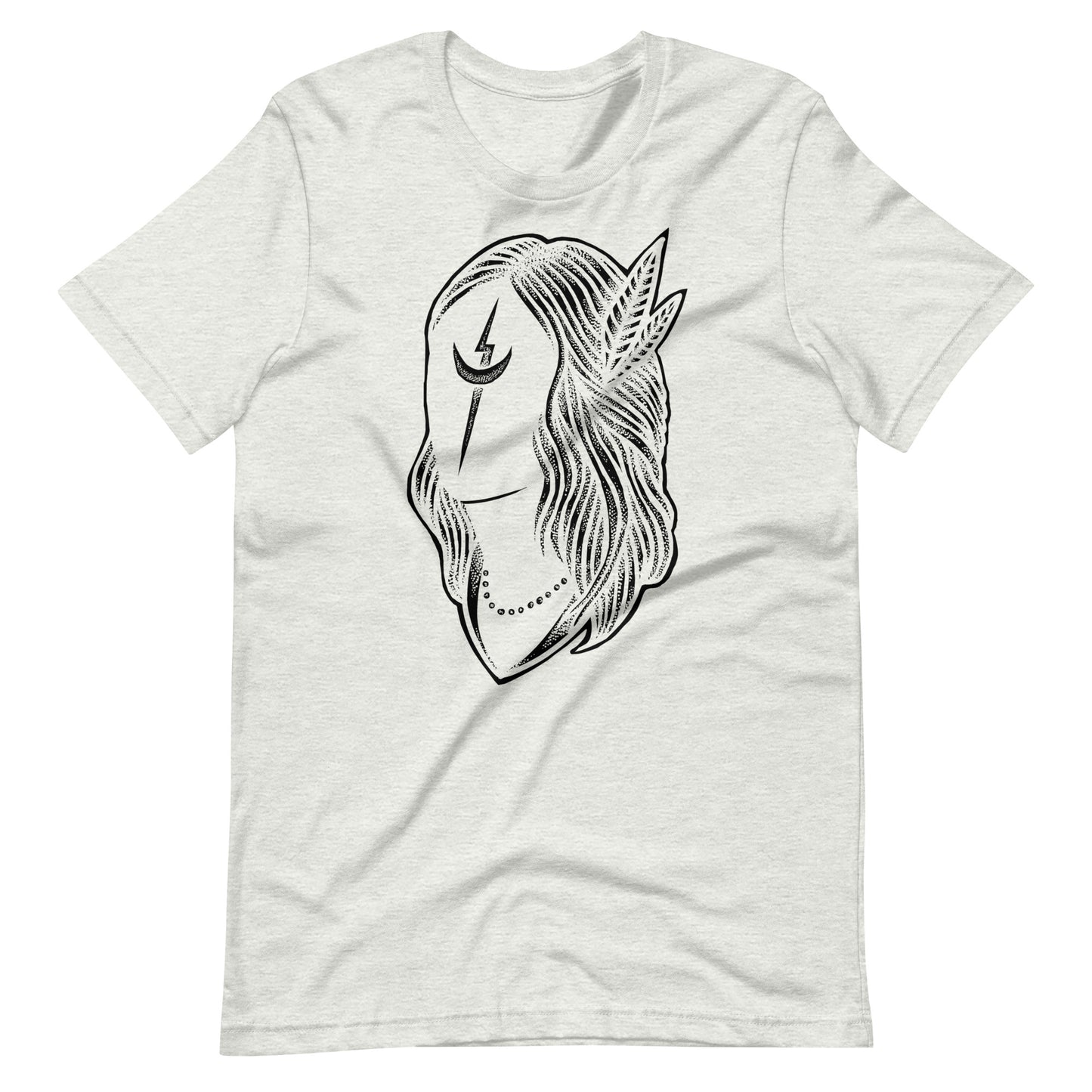 Black Night Black - Men's t-shirt - Ash Front