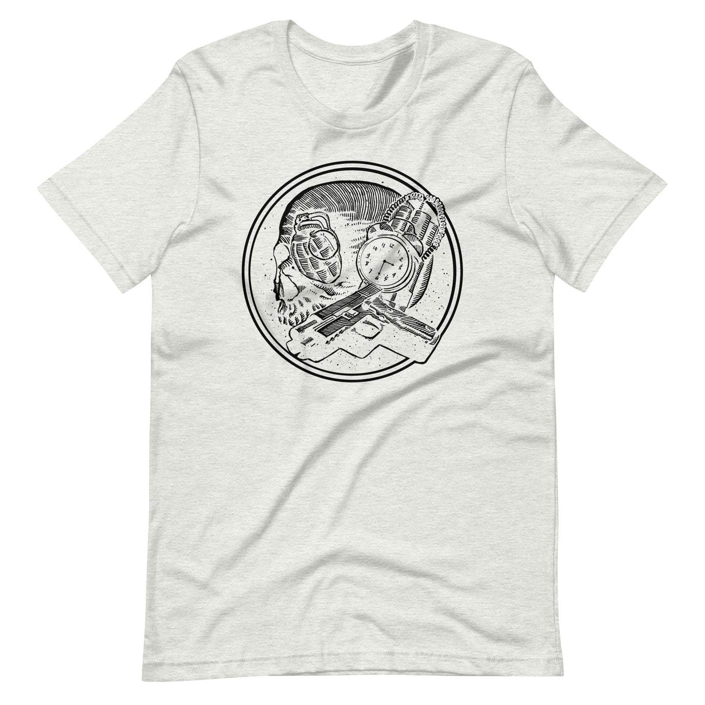 Boom as Hell Black - Men's t-shirt - Ash Front