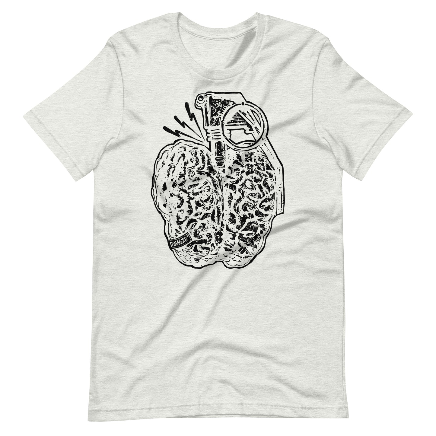 Brain Boom Black - Men's t-shirt - Ash Front