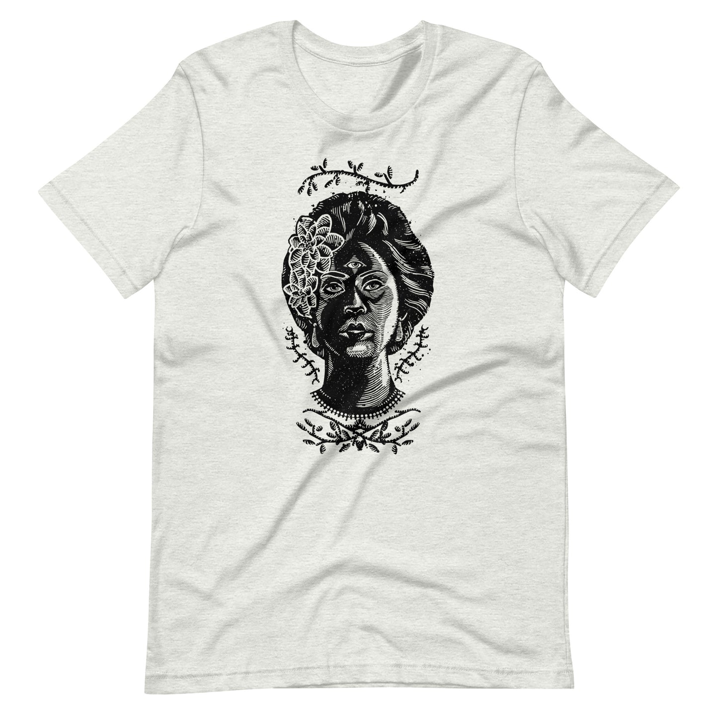 Girl Eyes Black - Men's t-shirt - Ash Front