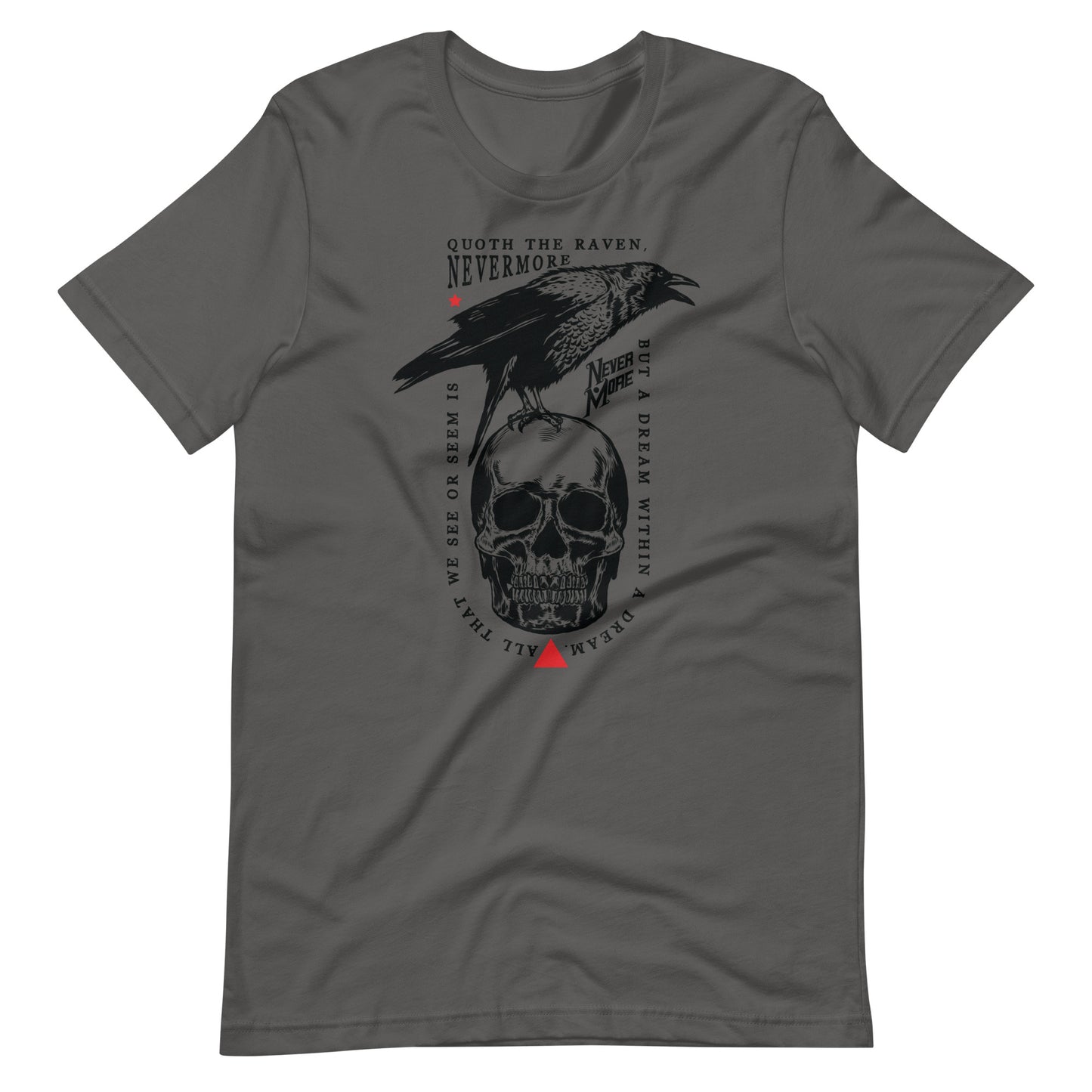 Quoth the Raven - Men's t-shirt - Asphalt Front