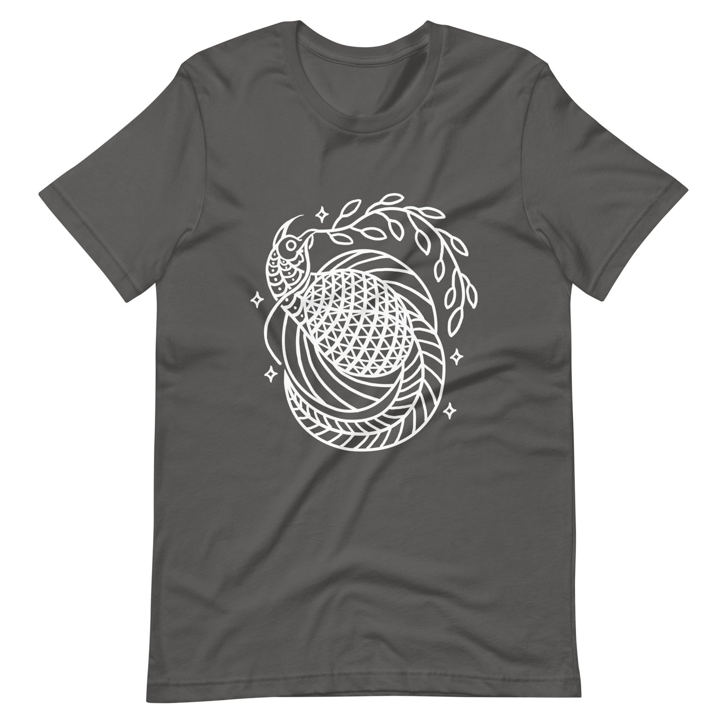 Bird of Peace - Men's t-shirt - Asphalt Front