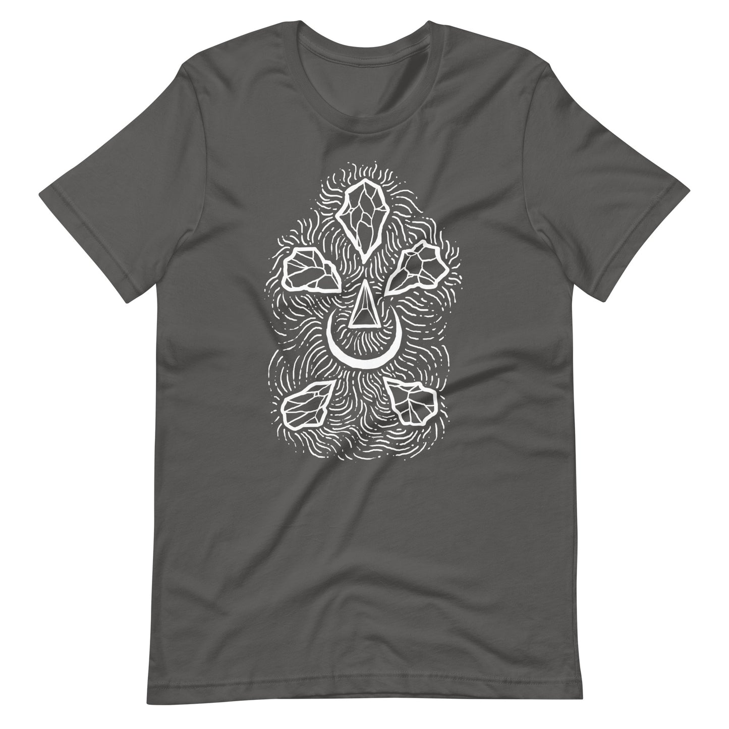 Diamond Night - Men's t-shirt - Asphalt Front
