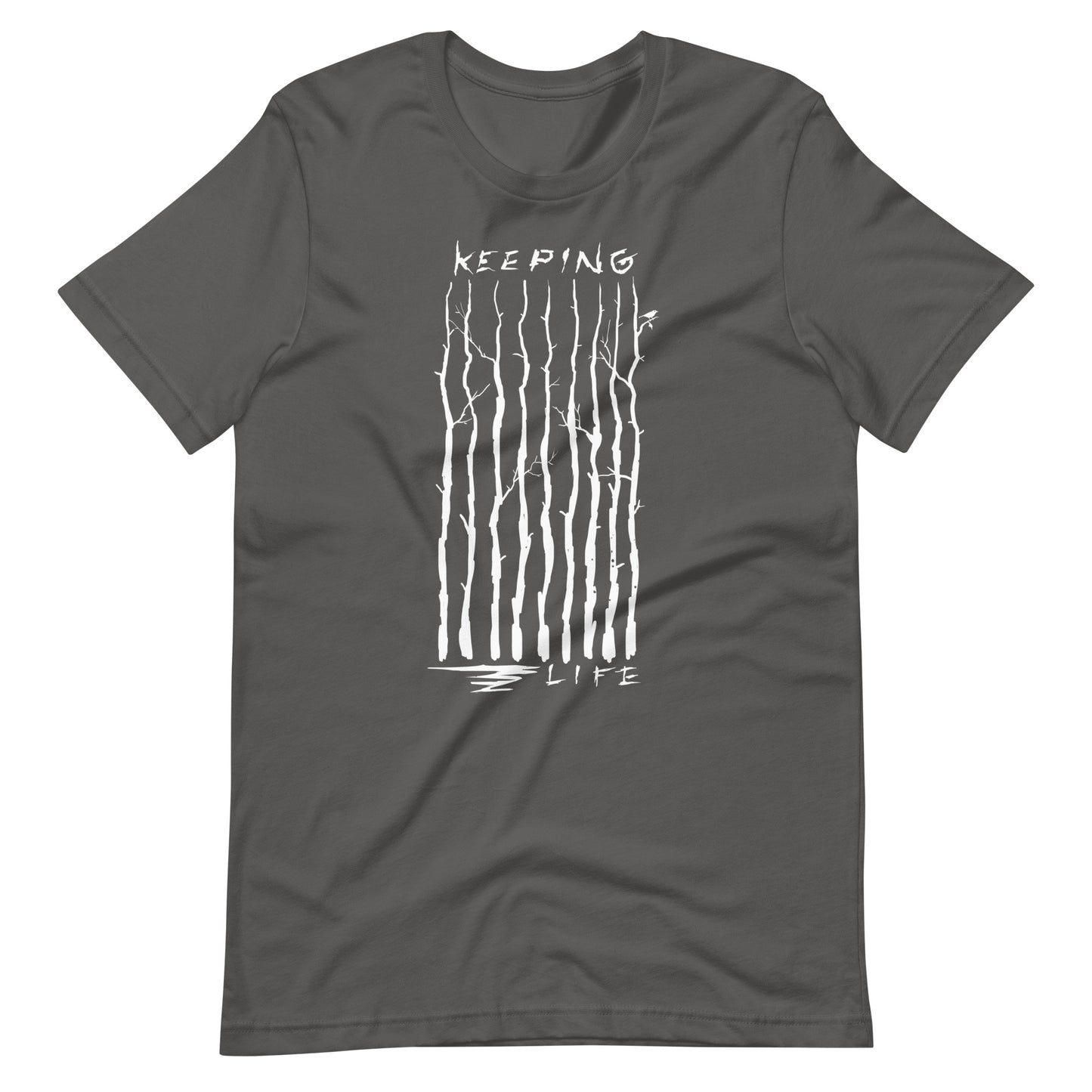 Keeping Lift - Men's t-shirt - Asphalt Front