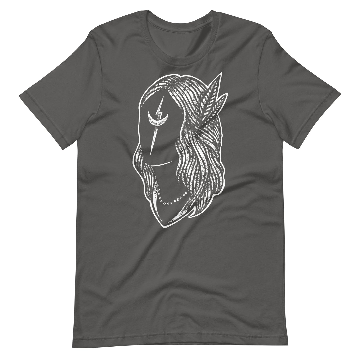Black Night White - Men's t-shirt - Asphalt Front