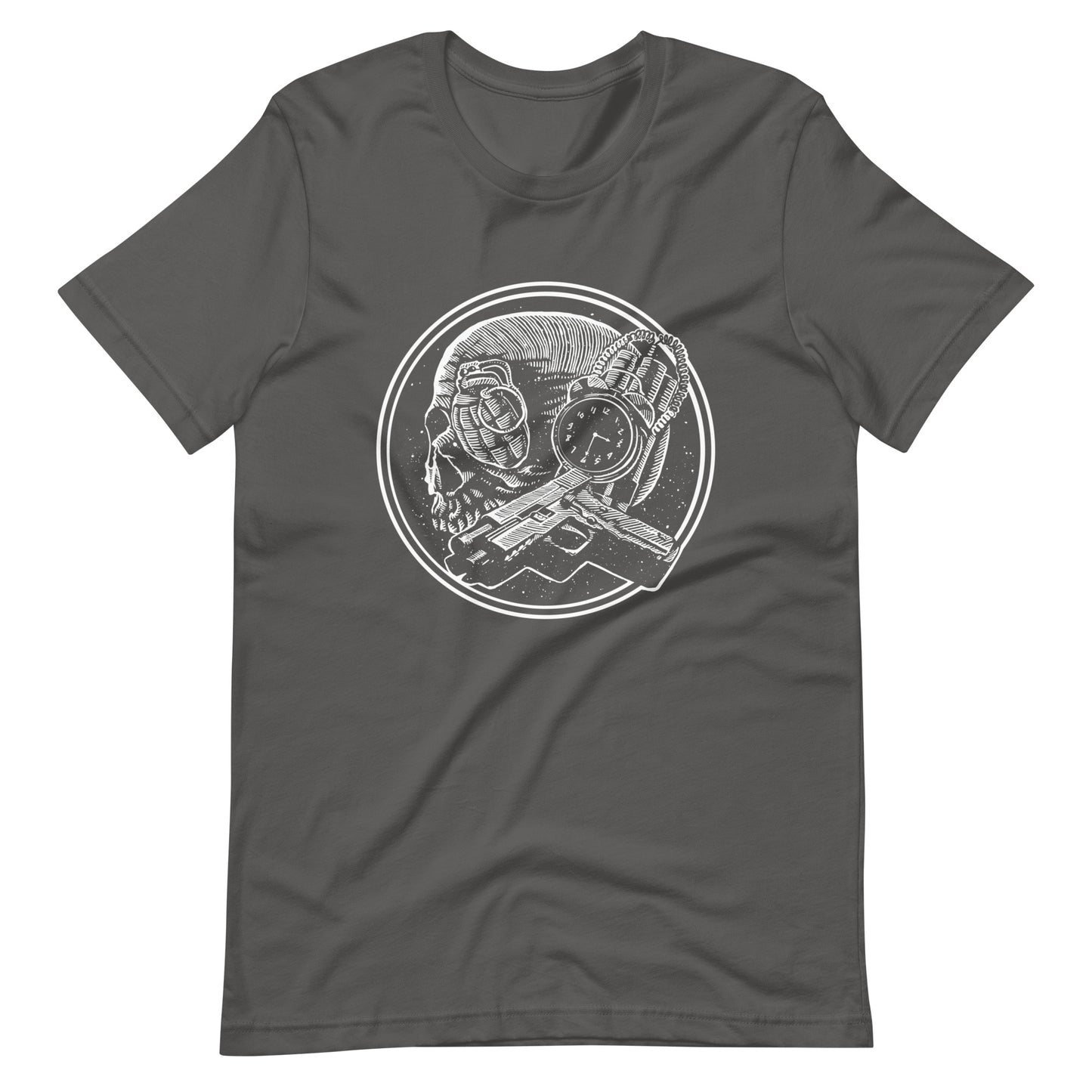Boom as Hell White - Men's t-shirt - Asphalt Front