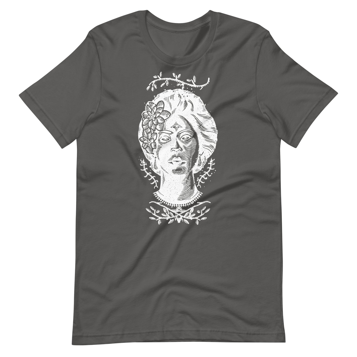 Girl Eyes White - Men's t-shirt - Asphalt Front