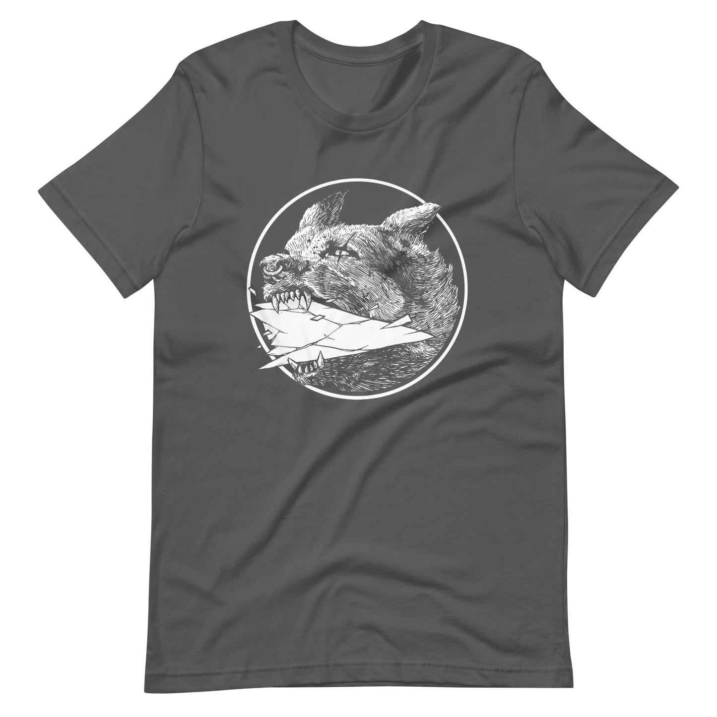 Shard White - Men's t-shirt - Asphalt Front